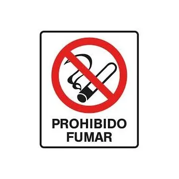 Cartel Prohibido Fumar 40 X 45 Cm Varios Modelos Oferta!!!