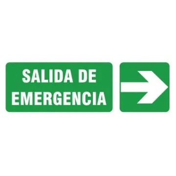 CARTEL SEÑALETICA SALIDA DE EMERGENCIA